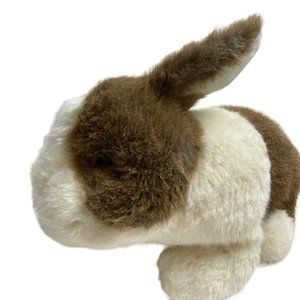 Vintage Love Land Bunny Rabbit Plush Stuffed Animal 11” Brown White Fuzzy